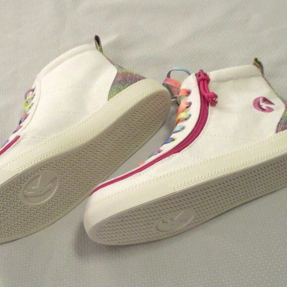 🎈 $20 Today - BILLY WHITE RAINBOW SNEAKERS BIG GIRLS SZ 5 – NWT 🎈 - Picture 8 of 11